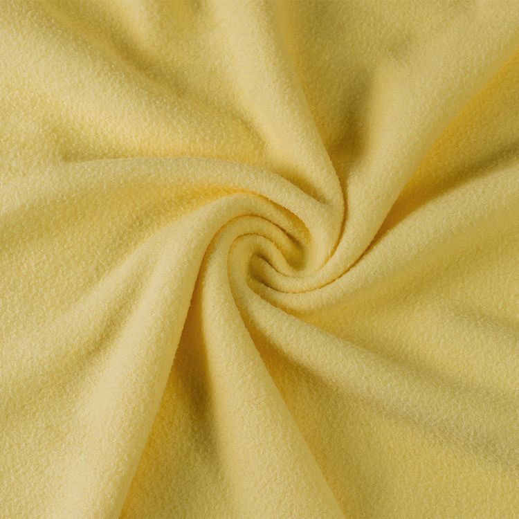 Ткань флис 2-х сторонний, 10 м, ширина 150 см, 240 г/м², цвет: лимон, TBY