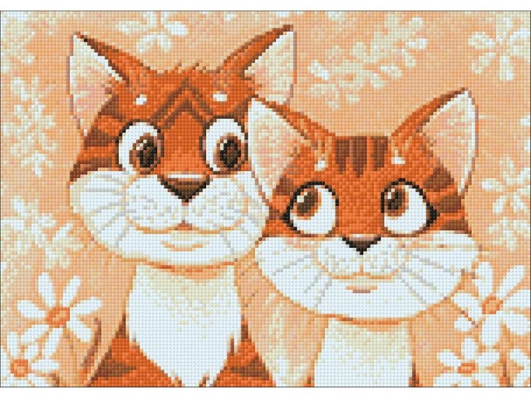 Алмазная вышивка «Кошачья нежность» — картинка 3