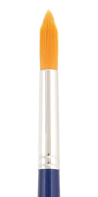 Кисть синтетика «Gallery» №12, круглая, 5 шт., короткая ручка, Vista-Artista — картинка 2