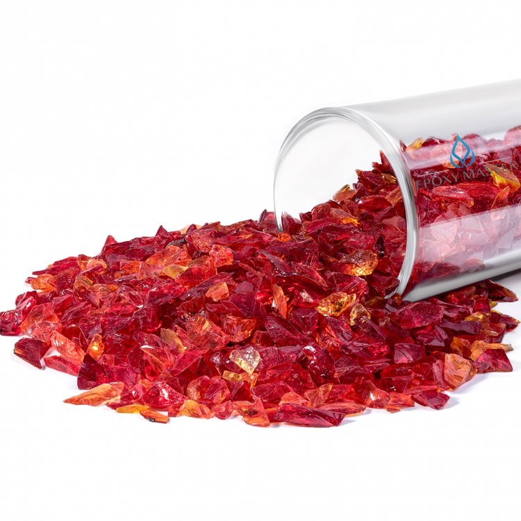 Стеклянная крошка красная, 100г — картинка 2