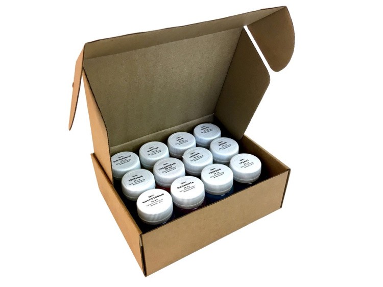 Набор красок для эбру, 12 цветов, Mimi — картинка 3