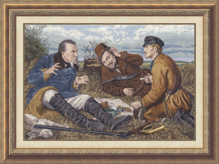 Набор для вышивания «Охотники на привале» — картинка 2