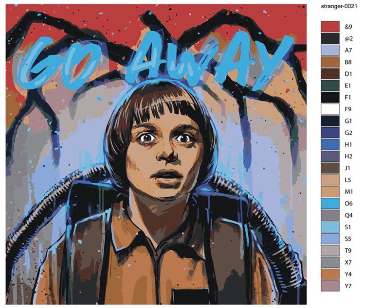 Картина по номерам «Очень странные дела ОСД: Уилл 40x40» — картинка 2