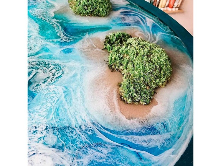 Ягель стабилизированный горчичный, ResinArt — картинка 3