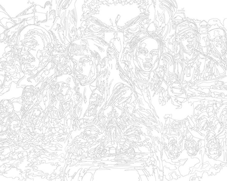 Картина по номерам «Очень странные дела ОСД: Все герои арт» — картинка 3