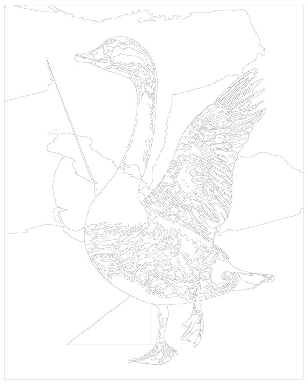 Картина по номерам «Гусь крылом машусь» — картинка 3