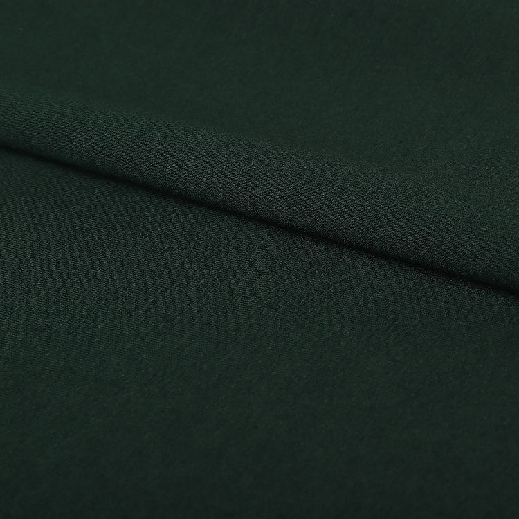 Ткань трикотаж Футер 2х нитка, петля, с лайкрой, 6 м, ширина 180 см, 230 г/м2, пенье, цвет: зеленый, TBY — картинка 3