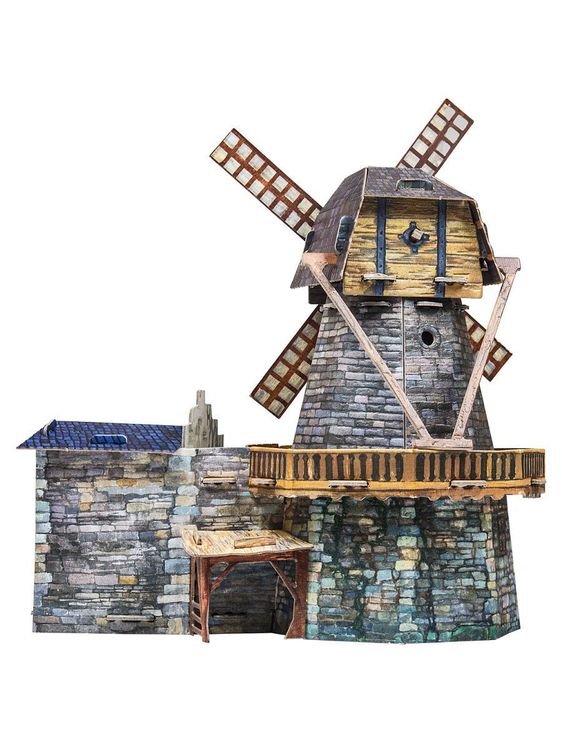 Сборная модель из картона «Мельница» — картинка 2