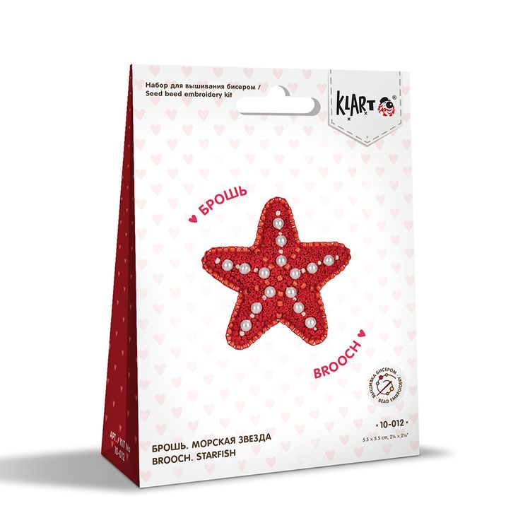 Набор вышивки бисером «Брошь. Морская звезда» — картинка 4