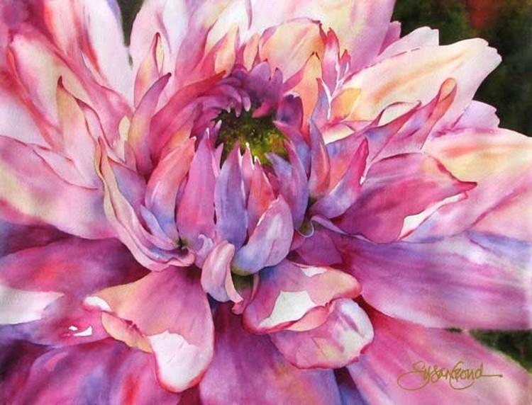 Картина по номерам «Розовый цветок» — картинка 2