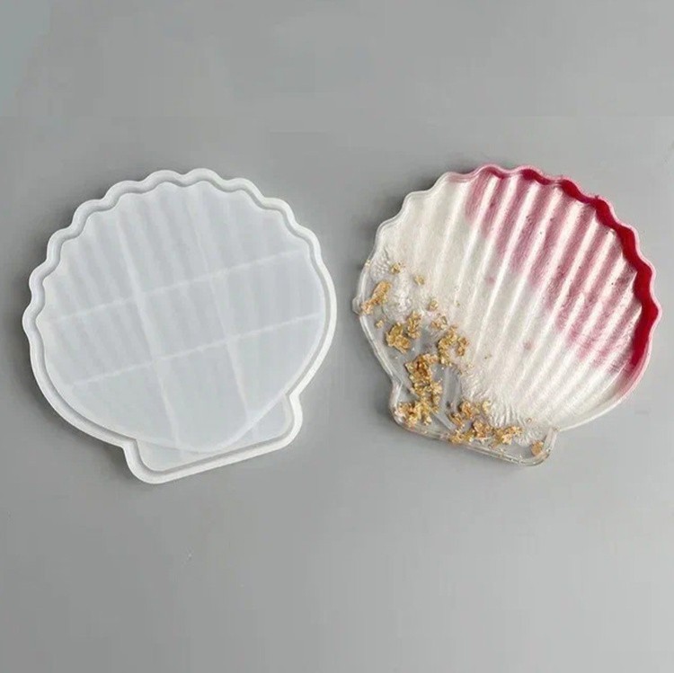 Силиконовый молд - Блюдце ракушка, 13x12см — картинка 2