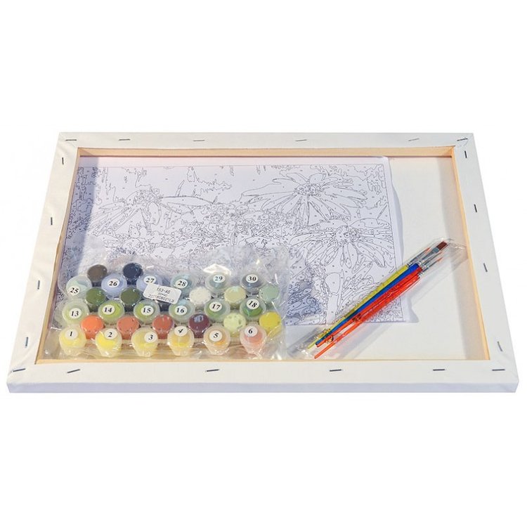 Картина по номерам «Цветочная поляна» — картинка 3