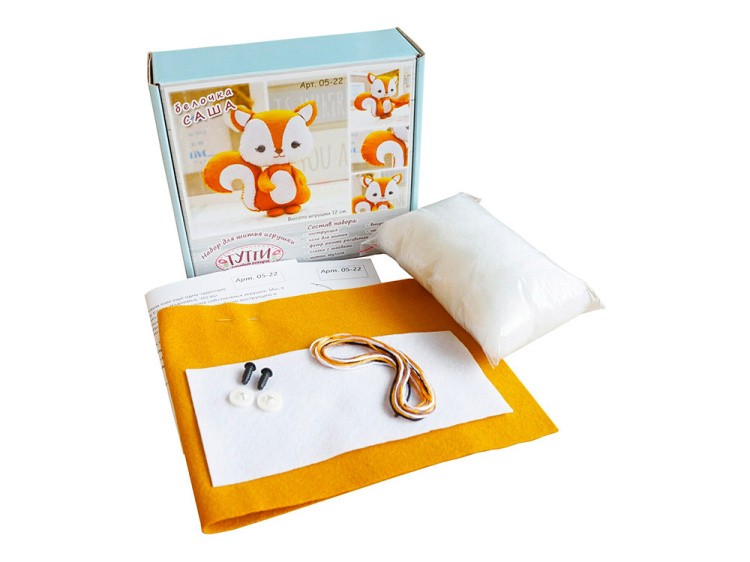 Набор для шитья игрушки «Белочка Саша» — картинка 3