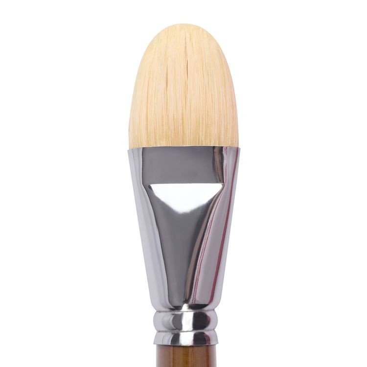 Кисть художественная профессиональная Art Classic, щетина, овальная, № 36, длинная ручка, Brauberg — картинка 3