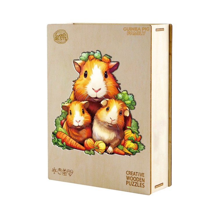Деревянные пазлы «Морские свинки M», Woodbests — картинка 3