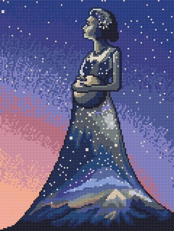 Алмазная вышивка «Я - Вселенная» — картинка 2