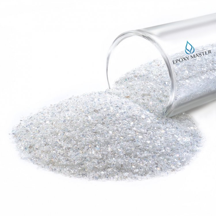 Стеклянная крошка супер-мелкая радужная, 100г — картинка 2