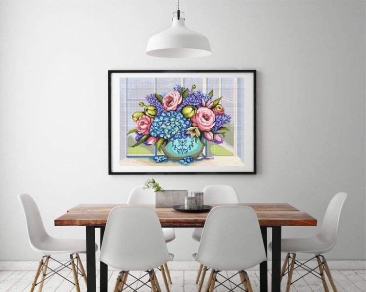 Алмазная вышивка «Цветочная нежность» — картинка 3