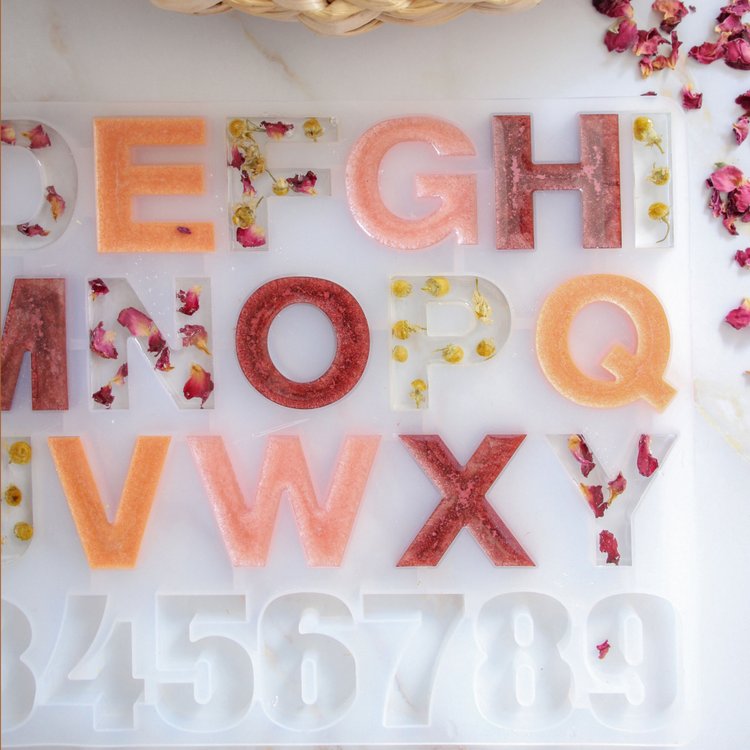 Силиконовый молд - Буквы и цифры, 4 см, 1 шт. — картинка 6