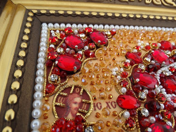 Набор вышивки хрустальными камнями «Николай (золотая)» — картинка 4