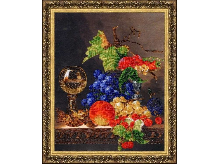 Набор вышивки бисером «Натюрморт с бокалом» — картинка 2
