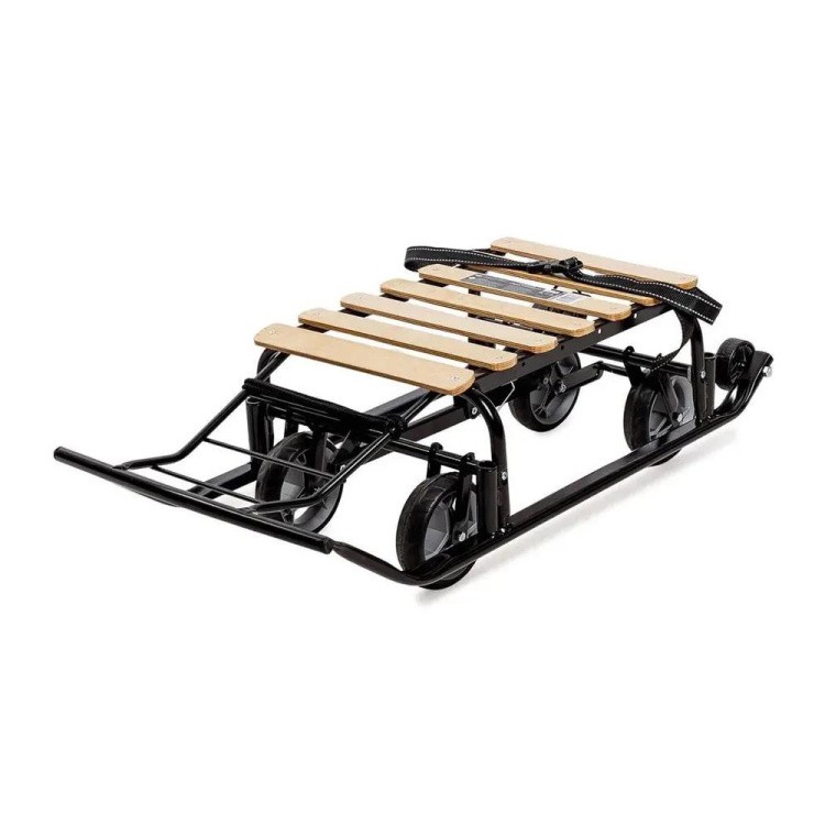 Санки детские с колесами зимние Тимка 5, черный — картинка 11