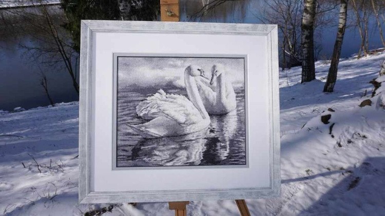 Набор для вышивания «Два лебедя» — картинка 2