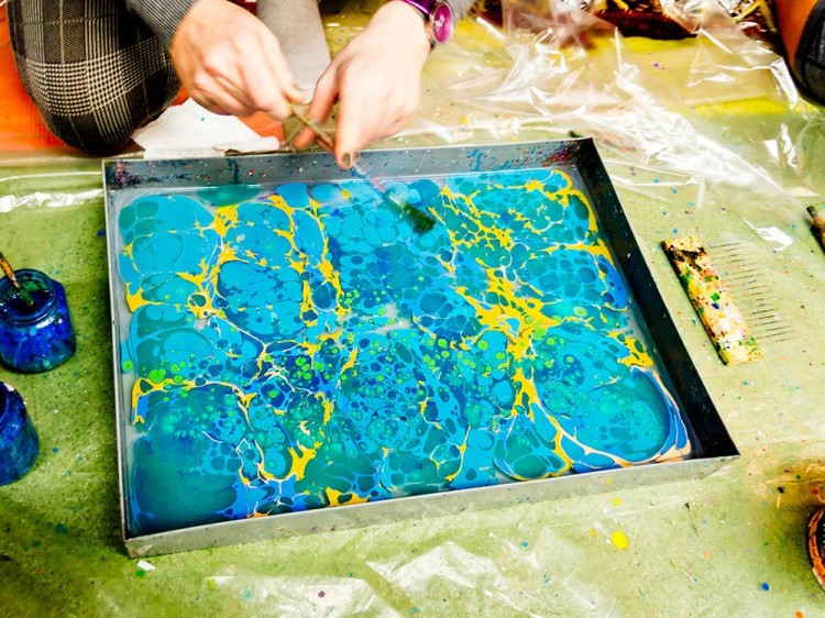 Набор для эбру «Старт», 5 цветов, Mimi — картинка 6