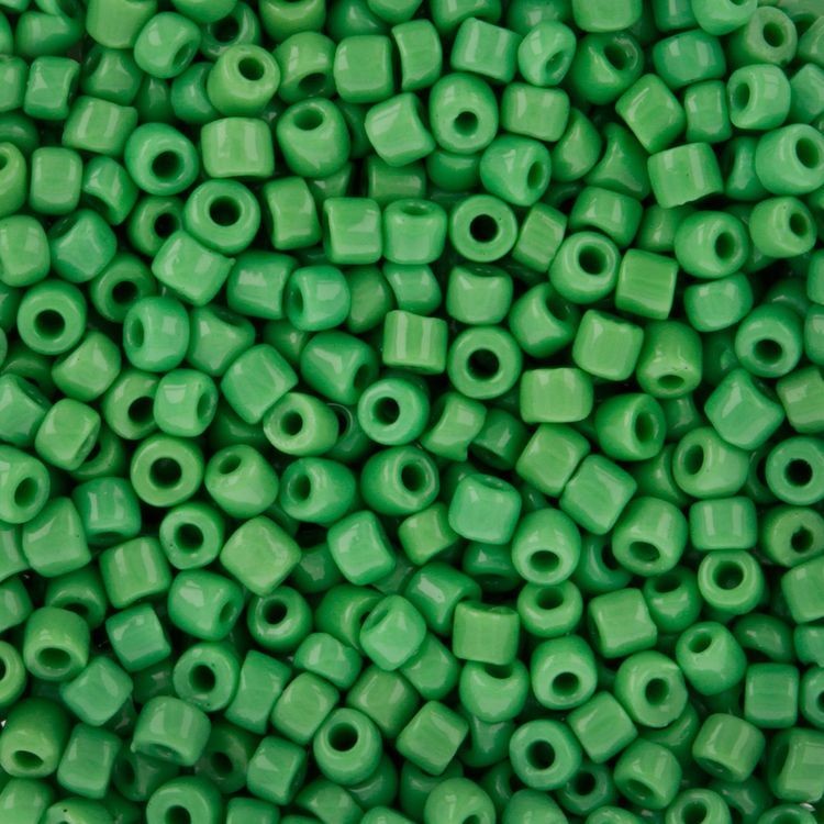 Бисер круглый Zlatka 11/0, 0041-0055, 2 мм, цвет: №0047 зеленый, 100 г