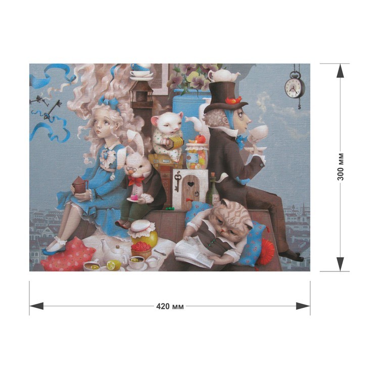 Деревянные пазлы DAVICI «Безумное чаепитие» — картинка 2