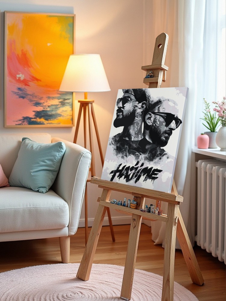 Картина по номерам «Мияги и Эндшпиль Miyagi: Hajime чб арт» — картинка 12