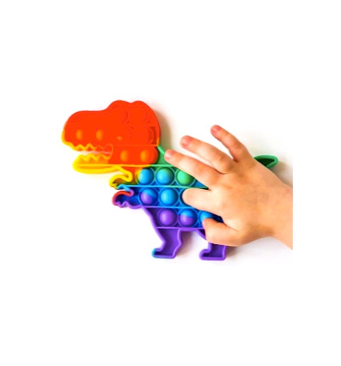 Игрушка антистресс Pop it Поп ит, Вечная пупырка «Динозавр» — картинка 2