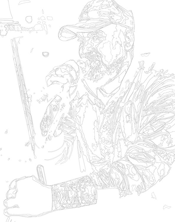 Картина по номерам «Рэпер Баста Василий Вакуленко» — картинка 3