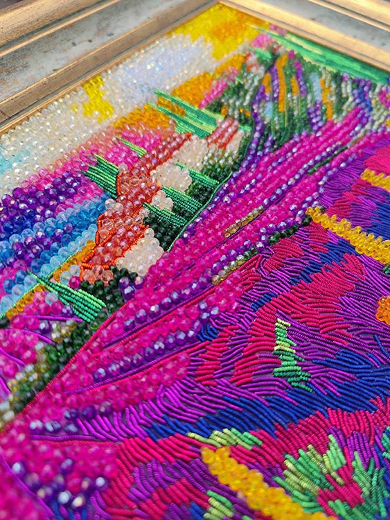 Набор вышивки хрустальными камнями «Лавандовые поля» — картинка 7