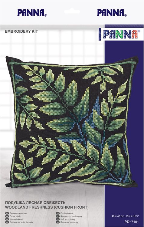 Набор для вышивания «Подушка. Лесная свежесть» — картинка 2