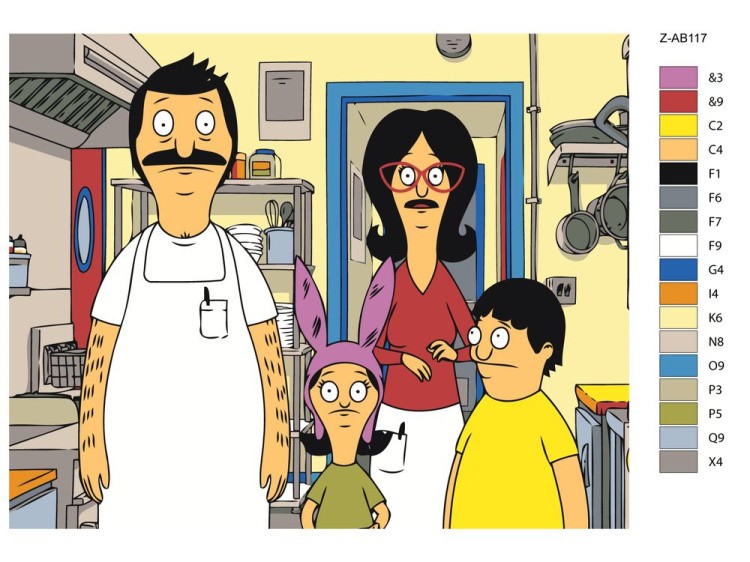 Картина по номерам «Закусочная Боба» — картинка 2