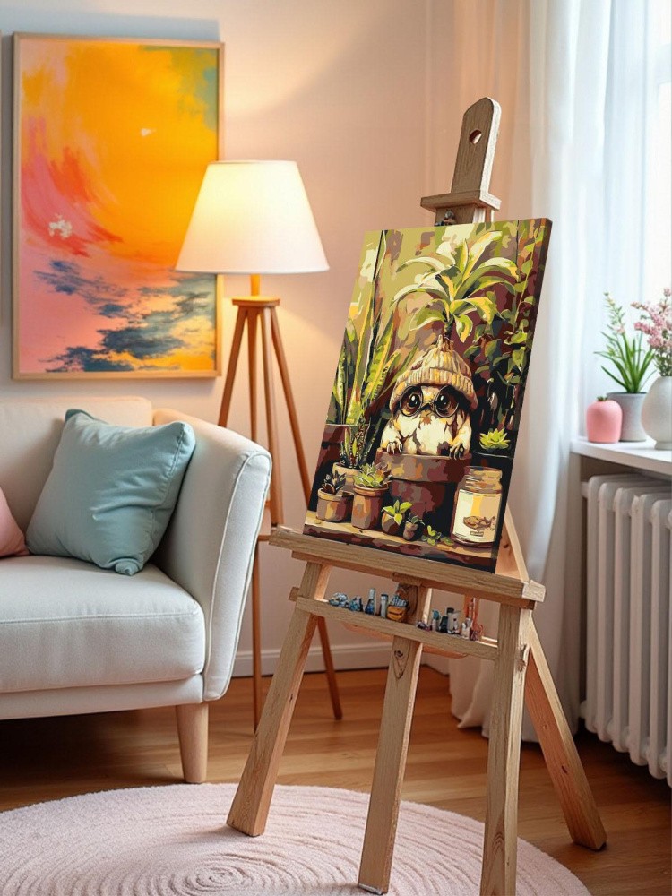 Картина по номерам Гарри Поттер милая мандрагора в очках — картинка 9