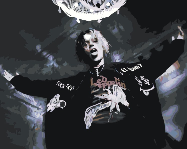 Картина по номерам «Рок и рэп музыкант Джизус DZHIZUS 7»