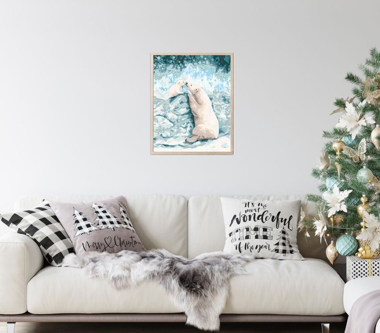 Картина по номерам «Северные мишки» — картинка 4