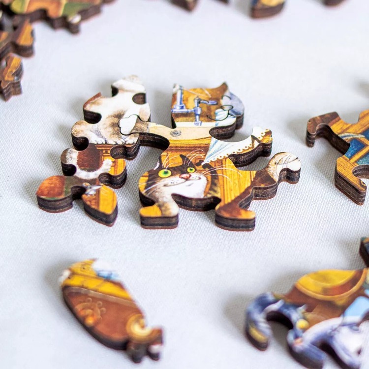Деревянные пазлы DAVICI «Счастливые коты» — картинка 6