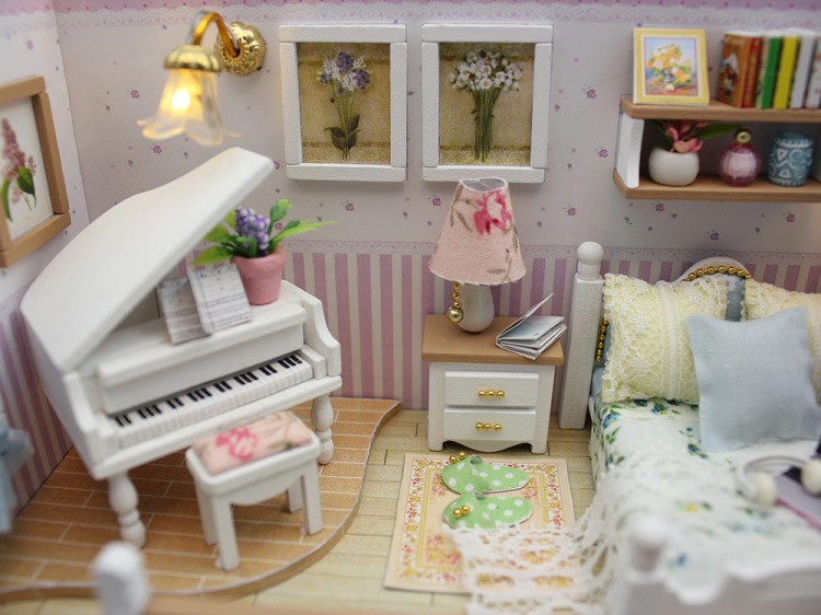 Набор для создания миниатюры (румбокс) «Музыкальная комната» — картинка 6