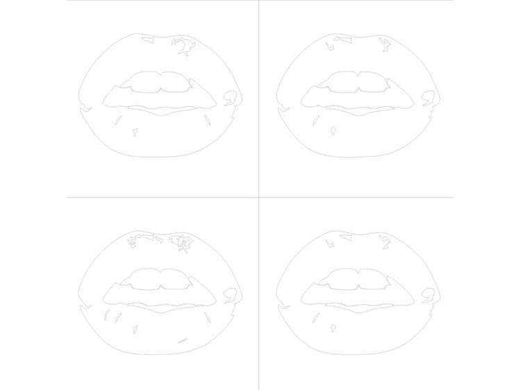 Картина по номерам «Губы» — картинка 3