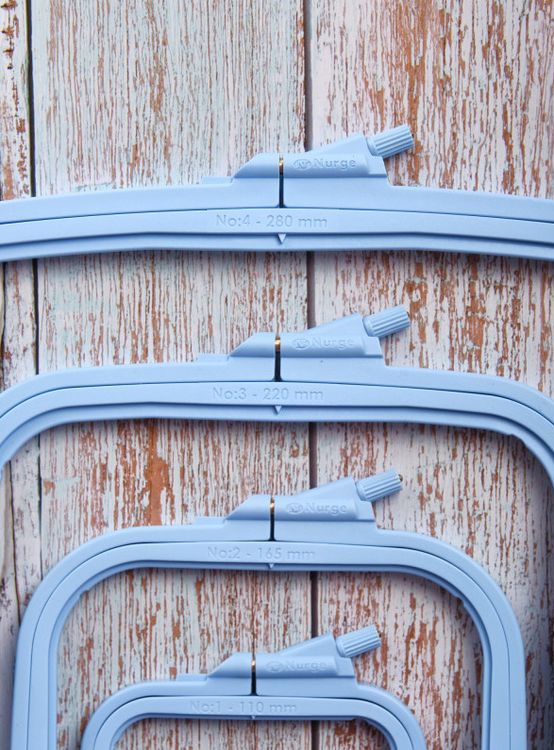 Пяльцы пластиковые прямоугольные с винтом №4, 25х28 см, Nurge — картинка 5