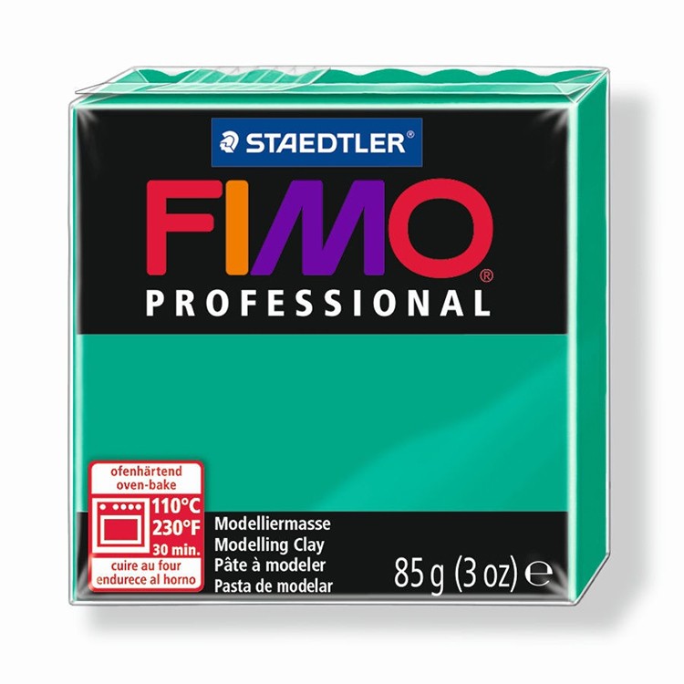 Полимерная глина FIMO Professional, цвет: зеленый, 85 г