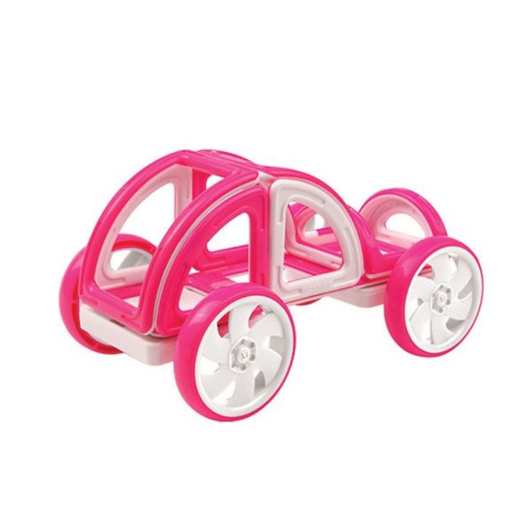 Магнитный конструктор Magformers My First Buggy Car Set - Pink (14 дет) — картинка 3