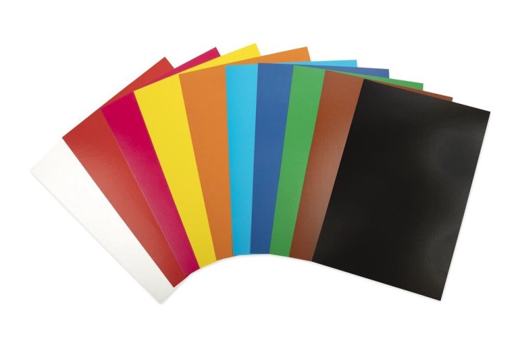 Набор цветного картона, односторонний, мелованный А4, 10 л., 10 цв. — картинка 2