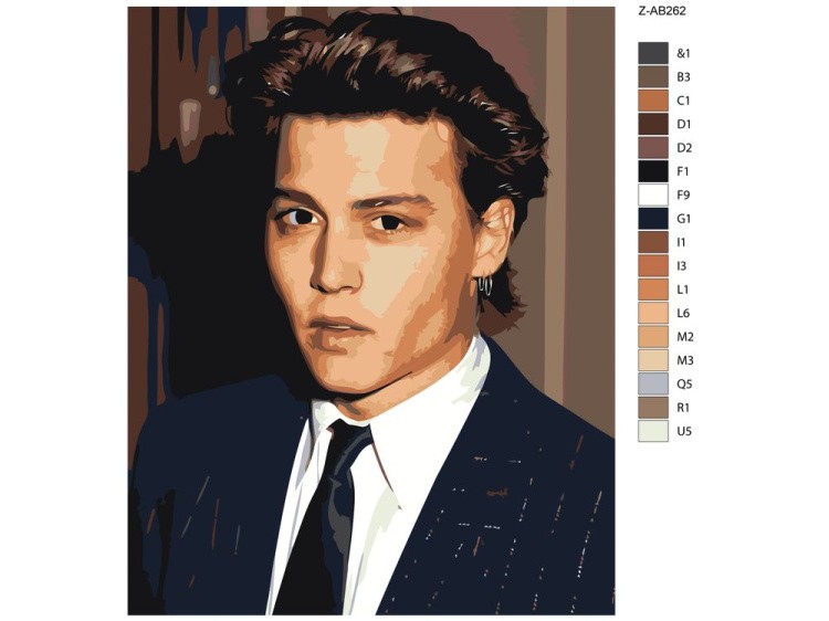 Картина по номерам «Джонни Депп 2» — картинка 2