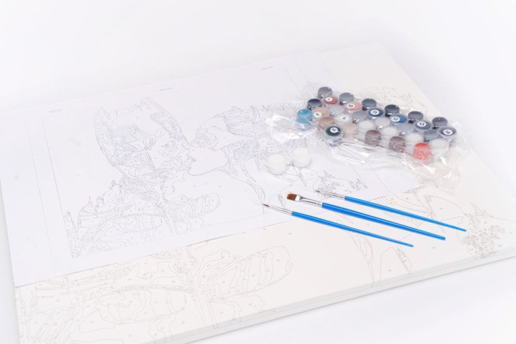 Картина по номерам «Поцелуй» — картинка 4