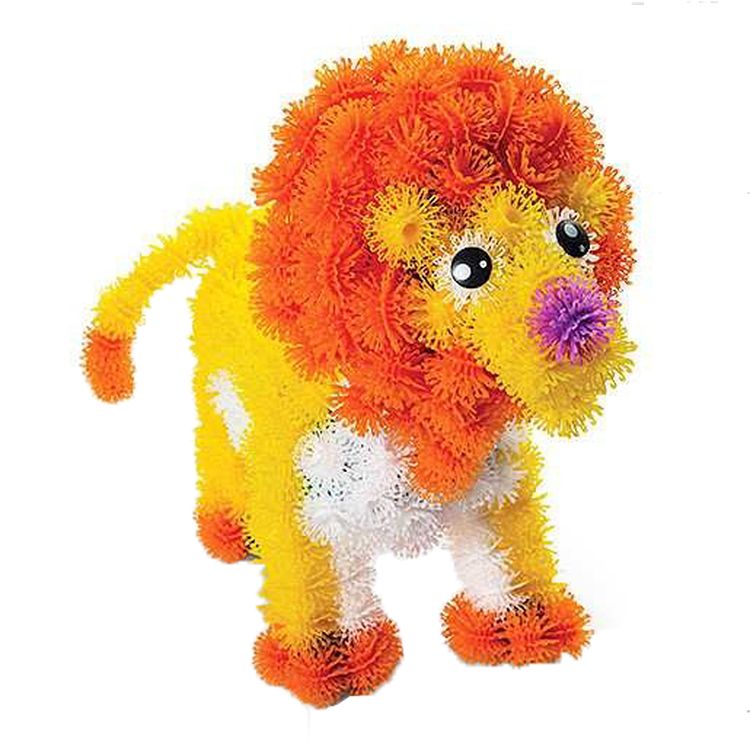 Конструктор-липучка Вязкий Пушистый шарик (Bunchems) 800 деталей — картинка 9