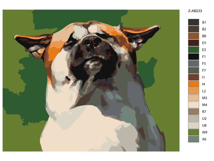 Картина по номерам «Довольный пёс» — картинка 2